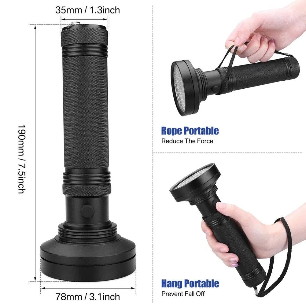 UV Ultraviolet Light LED Flashlight BlackLight 395nM Inspection Lamp Torch